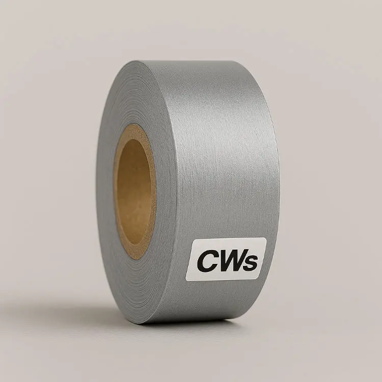 Rollo cinta ribbon 40mm x 122mt plata