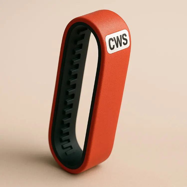 Conveyor belt 630 T10, 50 mm width, in red rubber